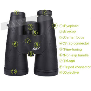 Prismas BaK4 con revestimiento múltiple grande para exteriores, binoculares impermeables llenos de nitrógeno 10X56 ED - Product Image 4