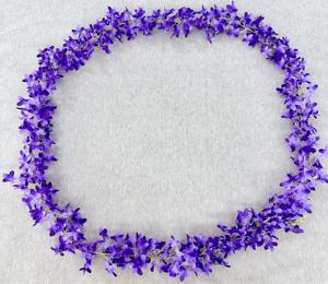Decoración <span class=keywords><strong>de</strong></span> Pared con Flores Artificiales, Enredadera <span class=keywords><strong>de</strong></span> Lila, Flores Artificiales para Bodas, Flores Colgantes para Jardín - Product Image 6