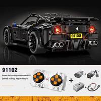 Jiexing 91101-025 Voiture de course ABS à l'échelle 1:8, jouet de construction pour garçons, modèle éducatif à assembler et à exposer de 3097 pièces EN71