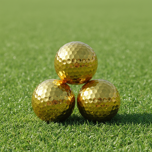 CHENGMO SPORTS Vente en gros <span class=keywords><strong>de</strong></span> <span class=keywords><strong>balles</strong></span> <span class=keywords><strong>de</strong></span> <span class=keywords><strong>golf</strong></span> d'entraînement à 2 couches, personnalisables, avec boîte cadeau, qualité supérieure, plaquées or - Product Image 4