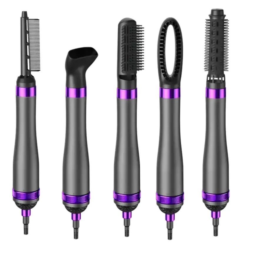 Haute vitesse 5 en 1 Styler sèche-cheveux une étape sèche-cheveux professionnel lisseur bigoudi outils de coiffure Air chaud brosse peigne