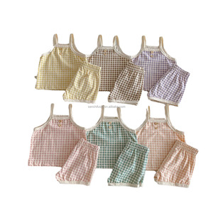 D1810 Combinaison à bretelles pour bébés garçons 100% Coton Vêtements d'été pour <span class=keywords><strong>nouveau</strong></span>-nés 100 Days Thin - Product Image 5