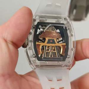 Reloj de Hombre Super Design 47 con Tourbillon de Cuerda Manual, Reloj Mecánico de Aleación de Titanio con Caja de Cristal, Reloj de Primera Calidad para Hombre - Product Image 5