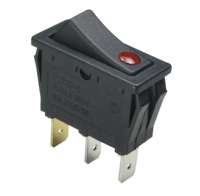 Interrupteur à bascule noir BAOKEZHEN SC792 à 2 broches, 15A 250V, interrupteur d'alimentation avec marquage I/O pour appareils électroménagers et équipements électroniques