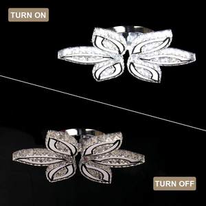 Luce moderna Led da incasso plafoniera per ufficio negozio K9 lampadario di cristallo luci a soffitto bianco freddo - Product Image 5