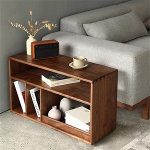 Nordic-style European Solid Wood Side Cabinet Living Room <b>End</b> <b>Table</b> Bookcase Hallway/Aisle Movable Tea Home Furniture - Product Image 1