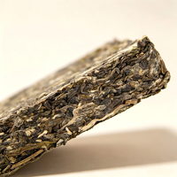 Thé Pu'er cru classique de 1985, provenant d'arbres anciens, en brique de 250g, emballé traditionnellement dans du bambou, Sheng Pu Erh