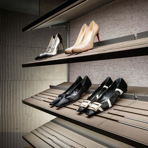 Aluminio vertical <span class=keywords><strong>con</strong></span> iluminación LED walk in robe personalizado <span class=keywords><strong>pequeño</strong></span> walk in closet organizadores <span class=keywords><strong>con</strong></span> espejo - Product Image 5