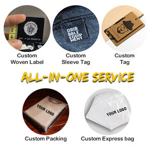 محطة واحدة نوعية مخصصة بنطال الهيب هوب كامو طباعة مرقع الجينز عارضة المصنعين مصمم السراويل منخفضة الخصر الرجال - Product Image 5