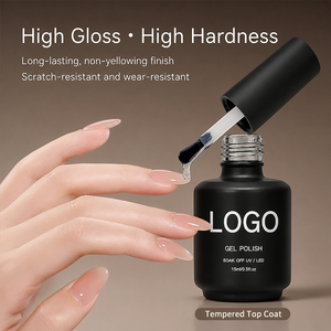 Hema Free Super Shiny Top&Base Coat Gel UV LED, Capa Superior <span class=keywords><strong>de</strong></span> Diamante Templado 1KG, Gel <span class=keywords><strong>de</strong></span> <span class=keywords><strong>Uñas</strong></span> Personalizado <span class=keywords><strong>de</strong></span> Alto <span class=keywords><strong>Brillo</strong></span> Sin Capa Superior, Sin TPO - Product Image 3
