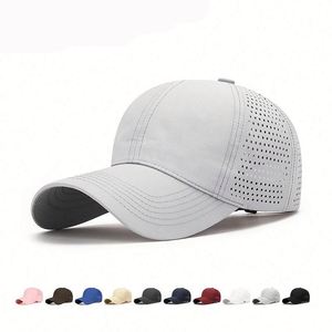 Oem Manufacturer Logo Men 6 Panel Laser Cut Hole Waterproof <b>Baseball</b> <b>Cap</b> Dad Gorras Outdoor Quick Dry <b>Baseball</b> <b>Cap</b> - Product Image 3