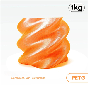 เส้นใย PETG แบบมีประกายโปร่งแสง สวยงาม ใช้งานร่วมกับการพิมพ์ความเร็วสูงของ Bambu Lab น้ำหนัก 1 กก. - Product Image 4