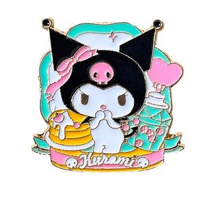 Broche Metálico con Diseño de Kuromi Jade <span class=keywords><strong>Guigou</strong></span>, Galvanizado, Impresión UV, Estilo Deportivo Animal, Alta Gama, Pequeño - Product Image 6