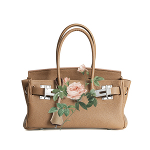 Sac fourre-tout de luxe en cuir pleine fleur de vachette véritable TOGO, grande capacité, durable, avec fermoir à fermoirs, pour femme, idéal pour les voyages - Product Image 5