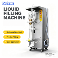 Machine de remplissage et de scellage automatique de sachets liquides Tolcat en acier inoxydable pour l'emballage de sachets d'eau, de lait, de jus et de boissons liquides