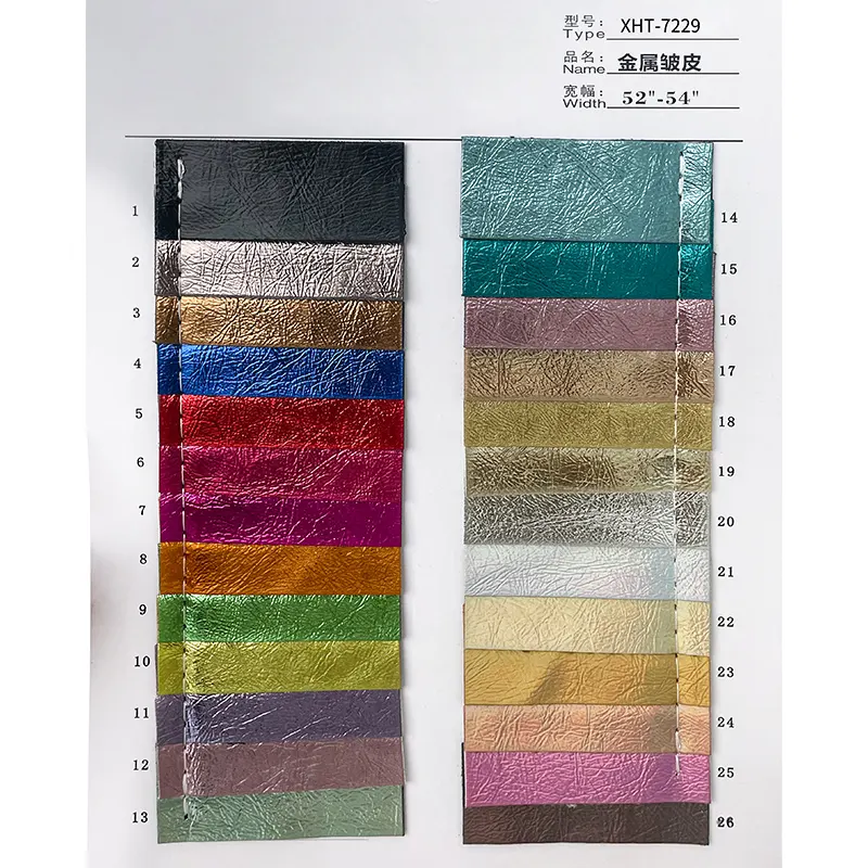 Pelle di metallo stropicciata per la realizzazione di cucito borsa con fiocco spilla materiale per auto e borse e scarpe in pelle sintetica