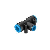 Nuevo Conector en T Reductor de Programación PLC Original QST-12-8 130615 de 3 Vías 12mm 8mm, Accesorio para Tuberías de Automatización, Hecho en Alemania