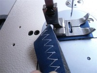 Machine à coudre plate zigzag à entraînement direct entièrement automatique pour chaussures en cuir, usage domestique, haute vitesse, programmable, occasion
