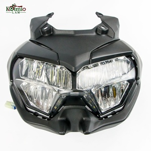 KOLMIO-LAM Fit pour KAWASAKI <span class=keywords><strong>Z650</strong></span> 2020 - <span class=keywords><strong>2023</strong></span> Z 650 phare de moto + capot de tête avant assemblage de phare de carénage de nez supérieur - Product Image 6