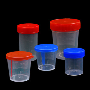 Vasos de Plástico Desechables para Orina Cidabio, Transparentes y Estériles, con Tapa Abatible/Tapón de Rosca, de 10mL a 200mL, para Laboratorio - Product Image 6