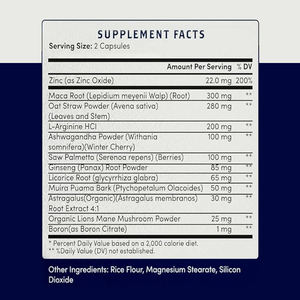 L-Arginina Hombres Tabletas de Fertilidad Vitaminas Prenatales Orgánicas Cápsulas de Potencia Masculina Hierbas Naturales - Product Image 2