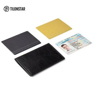 TILONSTAR TVW104 Custom Gift Logo <b>Slim</b> <b>Cards</b> Wallet Large Capacity Bifold Leather RFID Blocking Business <b>Card</b> <b>Holder</b> - Product Image 3