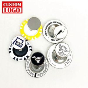 Marcador de Pelota de Golf de Diseño Personalizado, Magnético, de Aleación de Zinc, 40 mm, Diseño de Moneda 3D, con Logotipo Personalizado para Clubes de Golf - Product Image 1