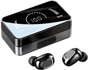 Best Sellers True Wireless Earbuds Mirror LED Display Earphone TWS Beatstudio Headset Headphone With 3500mAh Charging case