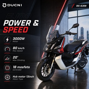 มอเตอร์ไซค์ Ducni 72v 3000w ขนาด 13 นิ้ว พร้อมมอเตอร์ฮับในตัว สำหรับการเดินทางในเมือง รุ่น Ej09 - Product Image 4