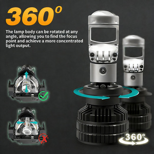 หลอดไฟหน้าโปรเจคเตอร์ LED อลูมิเนียมอัลลอยด์กันน้ำ IP68 รุ่นใหม่ 12V 6000K 50W แสงสีฟ้า H4/<span class=keywords><strong>H7</strong></span>/H11/9005/9006 สำหรับ - Product Image 6