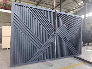 <span class=keywords><strong>Portail</strong></span> <span class=keywords><strong>Coulissant</strong></span> de Sécurité pour Allée en Aluminium, Design Moderne de <span class=keywords><strong>Portail</strong></span> Principal en Fer Prix Usine - Product Image 2