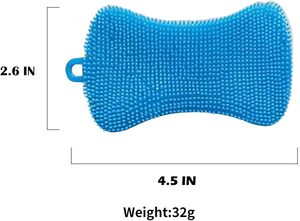 Silicone Dish Sponges Super Food-Grade Silicone Sponges <b>Kitchen</b> Sponge Multi-Purpose - Product Image 6