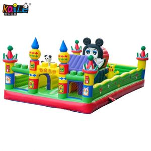 Château gonflable pour enfants au design magnifique, avec toboggan et escalier, pour parc d'attractions - Product Image 2