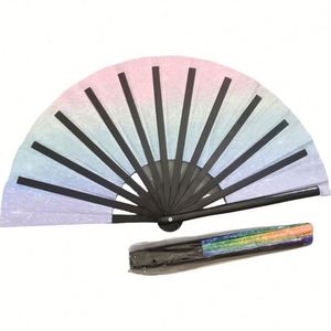 Abanico Plegable de Plástico de 13 Pulgadas con Impresión Personalizada, Abanico de Mano Económico para el Orgullo Gay, Festivales y Fiestas LGBT - Product Image 3