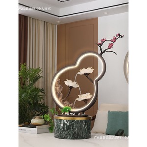Décoration créative pour aquarium, fontaine à eau en métal avec lumières, pour la décoration de la maison, cadeau - Product Image 5