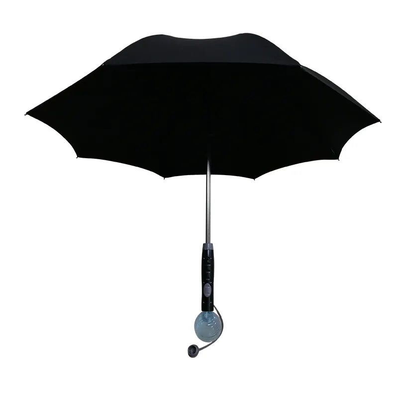 New Windproof Pin Lớn Làm Mát Không Khí Fan Umbrella Với Phun Nước Mist