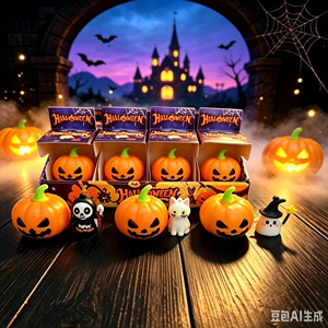 Juego de Juguetes Blandos de Calabaza de Halloween al por Mayor, Figuras Mini Aleatorias, Juguetes Antiestrés de Rebote Lento, Juguetes Sensoriales para Fiestas de Halloween - Product Image 3