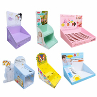 Support d'affichage de comptoir en carton personnalisé, boîte d'affichage de comptoir en carton pour autocollants, rouges à lèvres, cosmétiques, jouets, produits