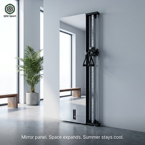 Máquina de Ejercicios de Pared Ultra Delgada de 11 cm <span class=keywords><strong>con</strong></span> Peso de 30 kg, Cable Cruzado y Diseño que Ahorra Espacio para Entrenamiento en Casa - Product Image 3