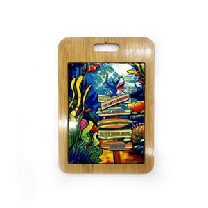 Bahamas Smart Shark Cutting Board Cute Ceramic Dining <b>Table</b> Mat with Handle Gift Idea for Kitchen & Home Kitchen - Product Image 4