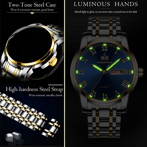 Orologio da Polso da Uomo di Lusso Multifunzione al Quarzo, Ultima Moda 1908, Impermeabile, Luminoso, Sportivo, Reloj - Product Image 3