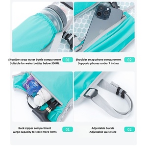 Chaleco Reflectante para Correr al Aire Libre, Chaleco de Hidratación Ligero, Mochila Portátil para Correr por Senderos, para Hombres y Mujeres - Product Image 2