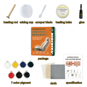 Rainjoin DIY Многоцветный Пластиковый Набор для ремонта кожи и винила набор для наклеек для ремонта клейкой кожи - Product Image 5