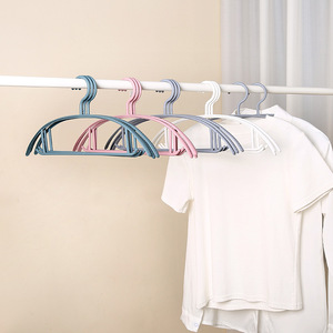 Perchas de Plástico Redondas de Material PP para Organizar Ropa en Armarios, Soportes de Almacenamiento con Diseño Antideslizante para Uso Doméstico - Product Image 2