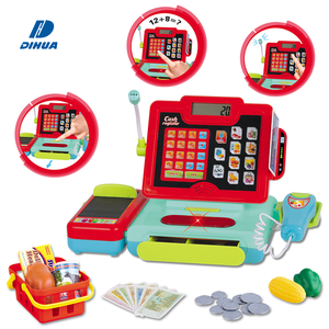 Juguete de Caja Registradora para Niños, Juego de Imitación de Compras con Escáner y Calculadora con Sonidos Electrónicos para Niñas - Product Image 1