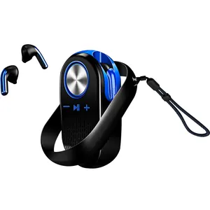 2 in 1 Portable Wireless Noise Cancelling In Ear Earphone Tipe c headphone Mini 5w Speaker