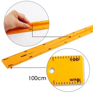 Foska regla <span class=keywords><strong>de</strong></span> plástico <span class=keywords><strong>de</strong></span> <span class=keywords><strong>enseñanza</strong></span> <span class=keywords><strong>de</strong></span> matemáticas grande resistente y robusta <span class=keywords><strong>de</strong></span> 100CM para Arquitecto ingeniero artista diseñador o maestro - Product Image 3