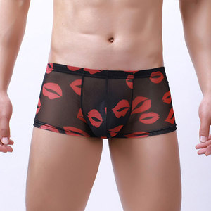 Nouveaux boxers pour hommes en maille respirante, écologiques, translucides, fins, à séchage rapide, taille basse, pour adultes - Product Image 1