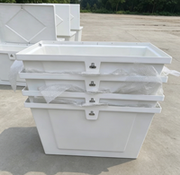 Boîte de rangement en fibre de verre FRP de qualité marine, étanche, résistante aux UV, pour yacht, marina, ponton