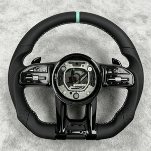 Volant en cuir pour Mercedes Benz 2021 2022 <span class=keywords><strong>2023</strong></span> W 222 W205 W166 W177 Classe A GT W213 W246 X253 W212 Amg - Product Image 1